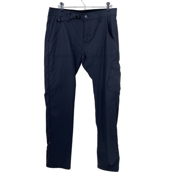 Pantalon Cargo Femme Prana Halle - Taille 4 - Gris Camouflage - Poches Et Jambes Réglables - Parfait état Occasion